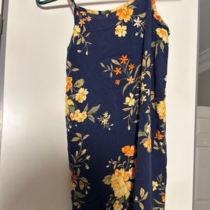 Old Navy, Navy Orange Floral Pattern, 10/12